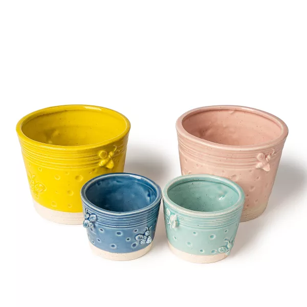 Keramická nádoba na sviečku z včelieho vosku